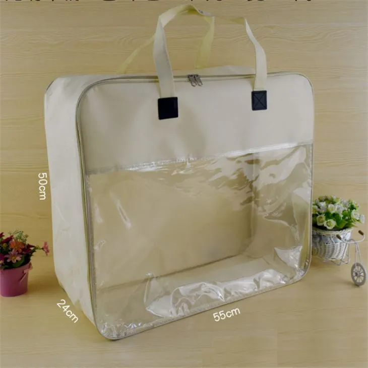 Supper Transparent 15 Silk PVC Värmepressad väska Används för hemtextilväska eller necessär